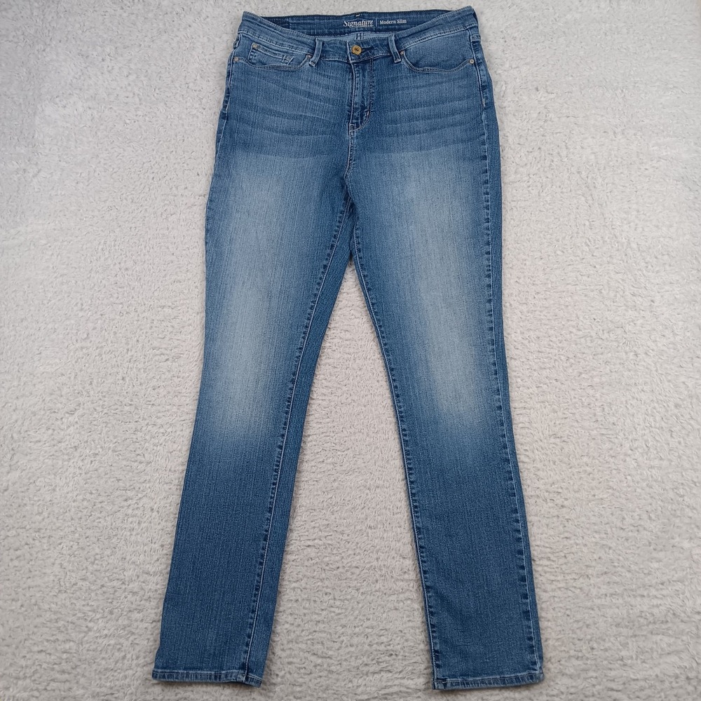 Signature by Levi Strauss & Co. Jeans Modern Slim Women 14L Blue 67724-0014